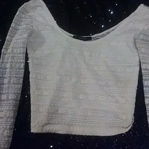 Long sleeve crop top